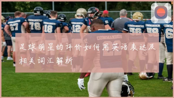 足球明星的评价如何用英语表达及相关词汇解析