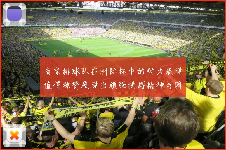 南京排球队在洲际杯中的耐力表现值得称赞展现出顽强拼搏精神与团队协作能力