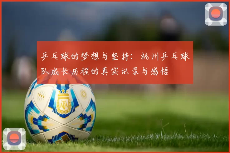 乒乓球的梦想与坚持：杭州乒乓球队成长历程的真实记录与感悟